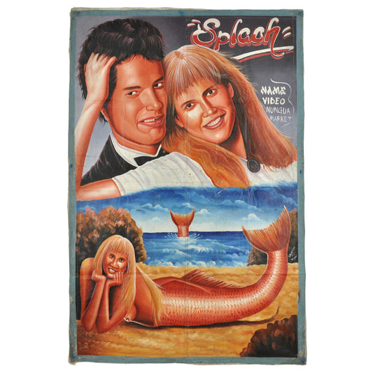 Unique Splash Movie Poster - Hand Painted In Ghana