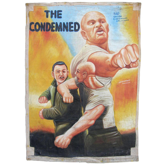 Hand-Painted 'The Condemned' Movie Poster From Ghana - Collectible Art