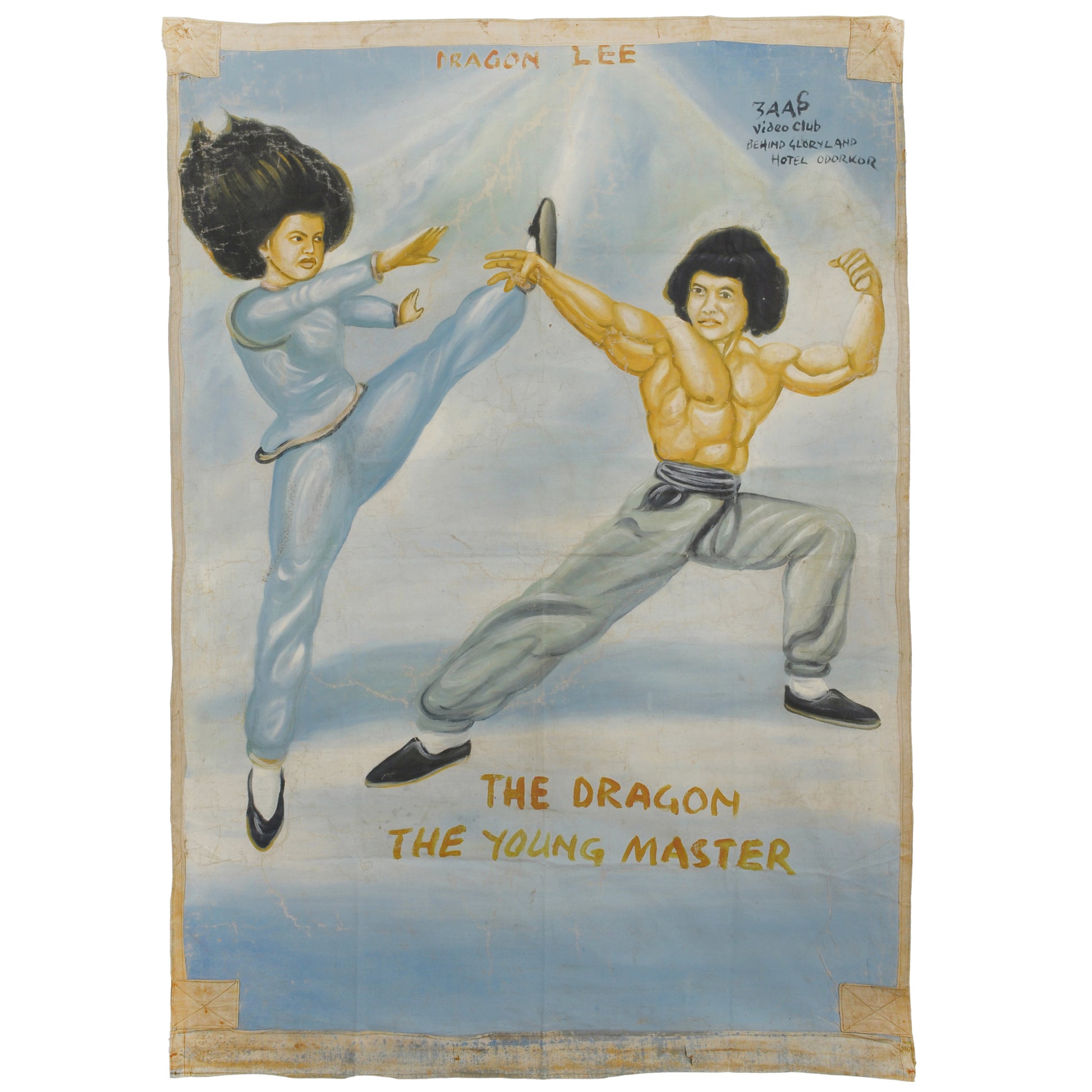 The Dragon The Young Master Movie Poster | Hand-Painted Ghana Art