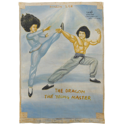 The Dragon The Young Master Movie Poster | Hand-Painted Ghana Art