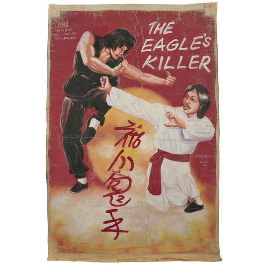 The Eagles Killer Hand-Painted Ghana Movie Poster, 64.5"X44