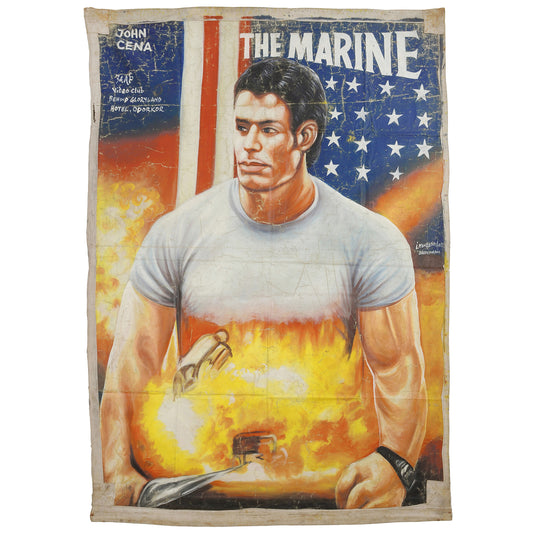 Unique "The Marine" Movie Poster - Hand-Painted Art From Ghana