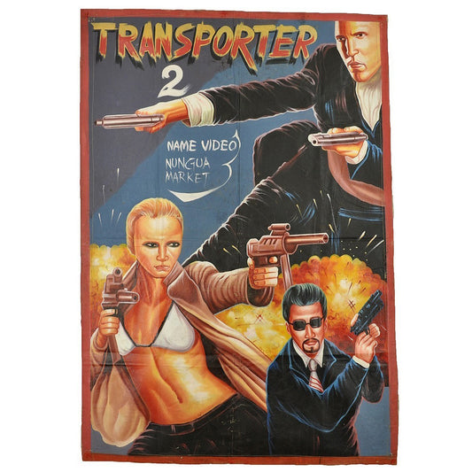 Unique Hand-Painted Transporter 2 Movie Poster From Ghana