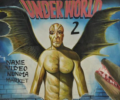 Underworld 2 Evolution - Unique Hand-Painted Ghana Movie Poster - alternate view