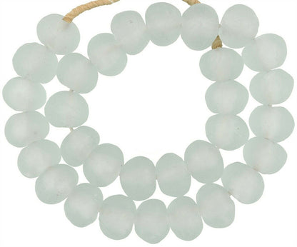 Perles en verre Krobo Transluctes