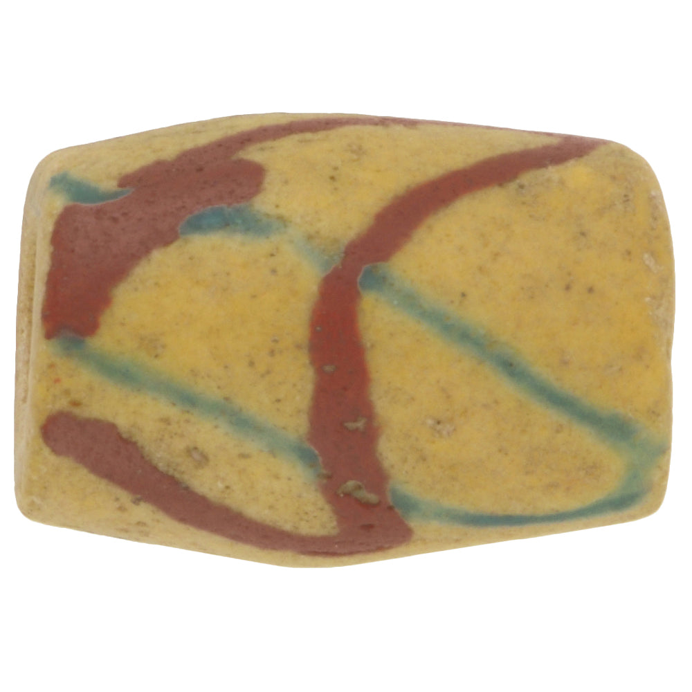 Rare Old Akoso Powder Glass Bead – 21 × 15 mm Krobo Trade Bead
