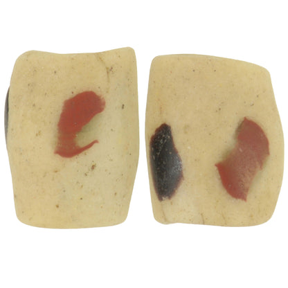 Old Authentic Akoso Powder Glass Beads – Venetian Heart & Trail Design