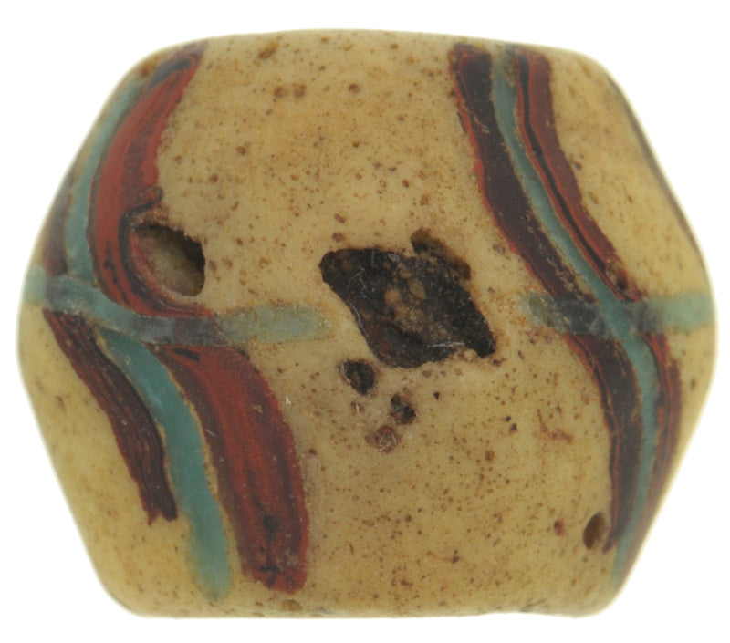 Rare Authentic Old Ghana Bodom Bead – 18×15 mm Powder Glass