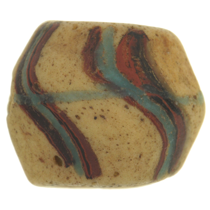 Rare Authentic Old Ghana Bodom Bead – 18×15 mm Powder Glass