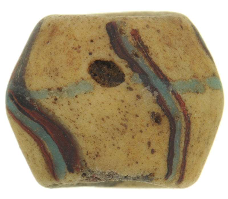 Rare Authentic Old Ghana Bodom Bead – 18×15 mm Powder Glass