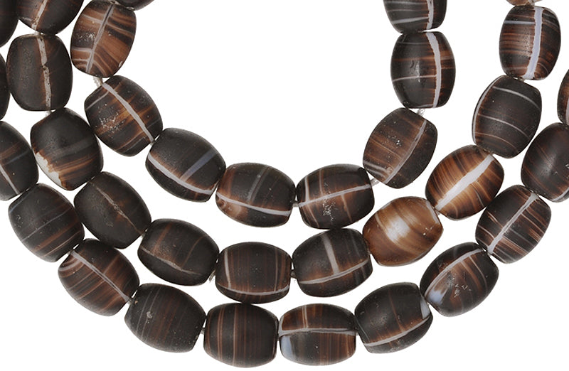 Vintage Oval Bohemian Glass Trade Beads 10Mm - Czech African History - alternate view