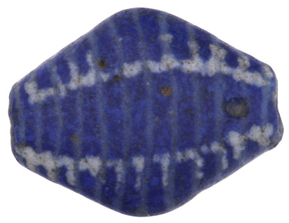 Rare Old Diamond-Shaped Kiffa Bead - Mauritanian Glass Bead - alternate view