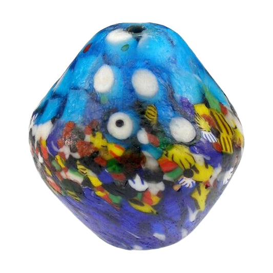 Large Bicone African Recycled Glass Beads - Made In Ghana