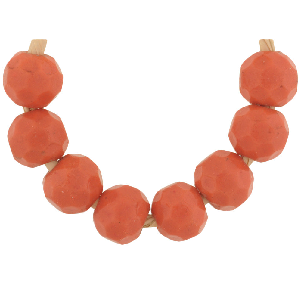 Vintage Bohemian Czech Faceted Glass Trade Beads, 10Mm