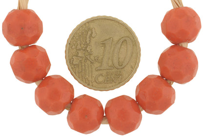 Vintage Bohemian Czech Faceted Glass Trade Beads, 10Mm - alternate view