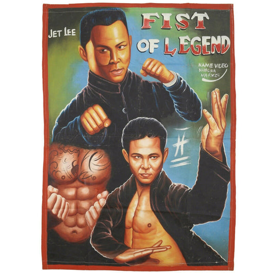 Fist Of Legend Movie Poster - Authentic Hand-Painted Ghanaian Art
