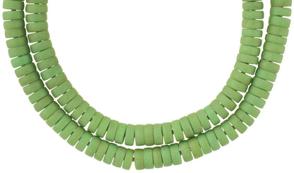 Vintage African Trade Beads - Old Czech Bohemian Glass Disks - alternate view