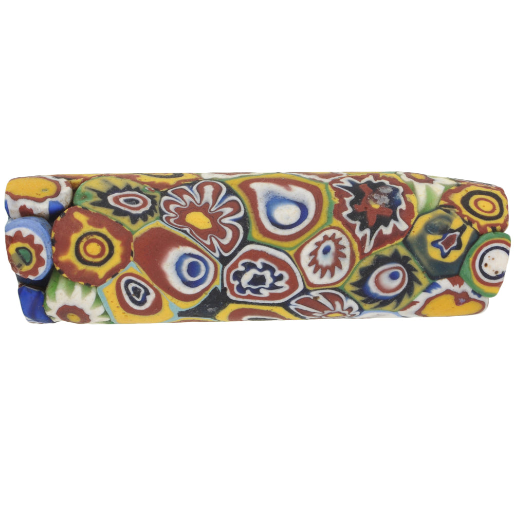 Antique Large Multimurrine Millefiori Venetian Glass Trade Bead - 49Mm