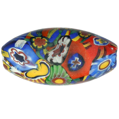 Rare Large Multimurrine Tabular Antique Millefiori Venetian Trade Bead