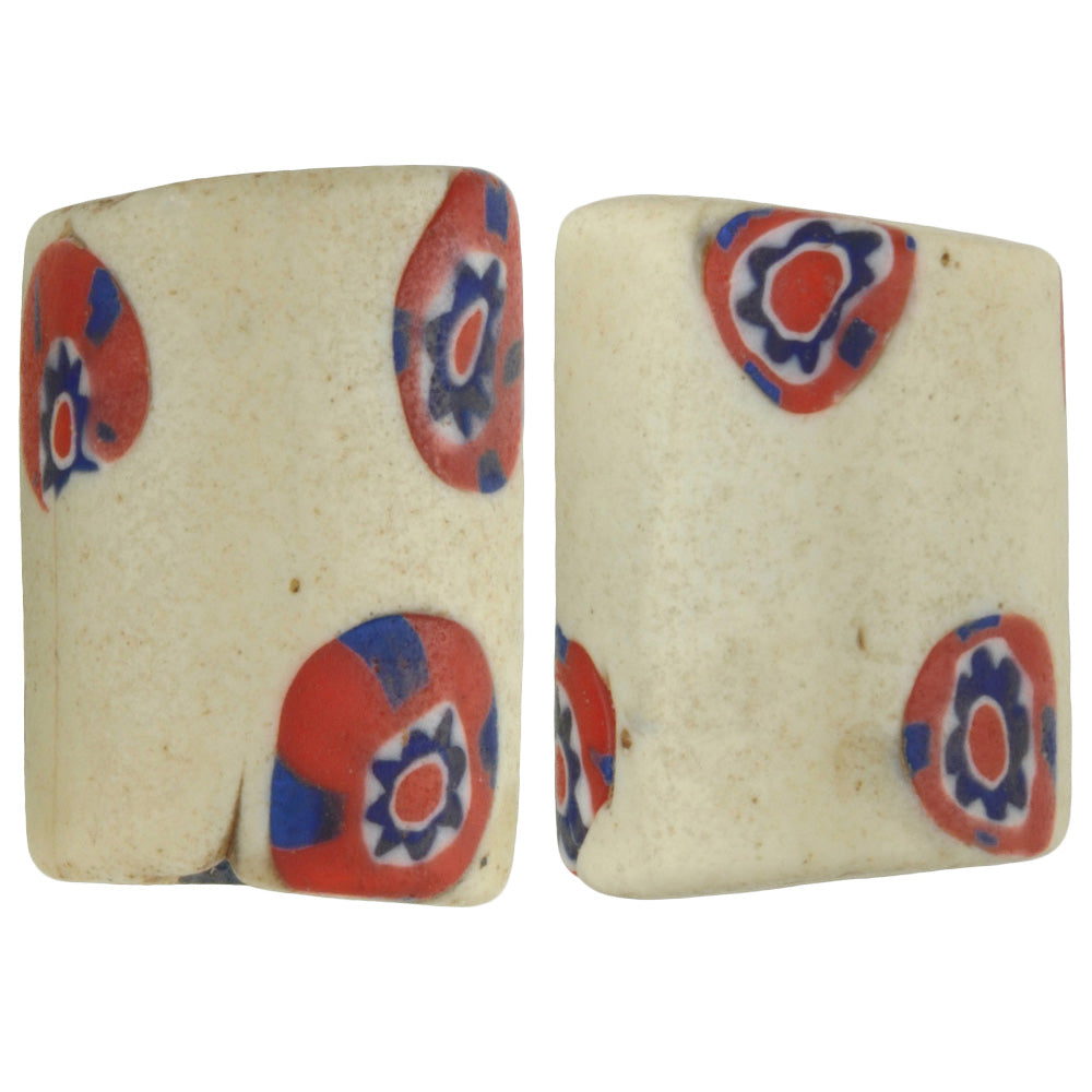 Rare Antique Large Millefiori Mosaic Venetian Trade Beads - African Trade