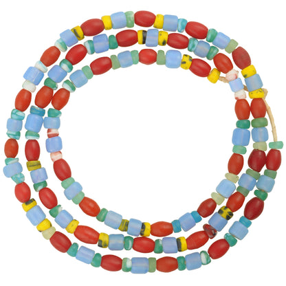 Vintage African Trade Beads - Old Bohemian/Czech Glass Mix, 27.5"