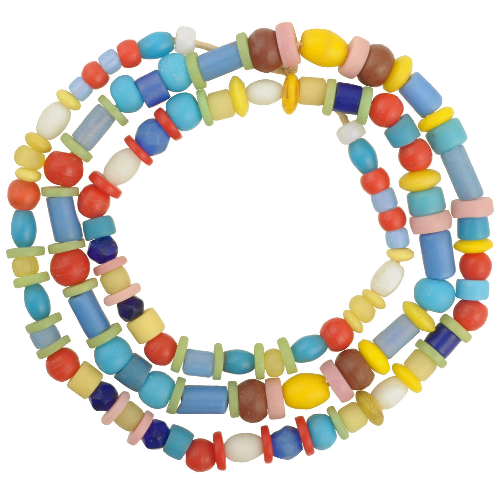 Vintage Bohemian Czech Glass African Trade Beads 5-9Mm