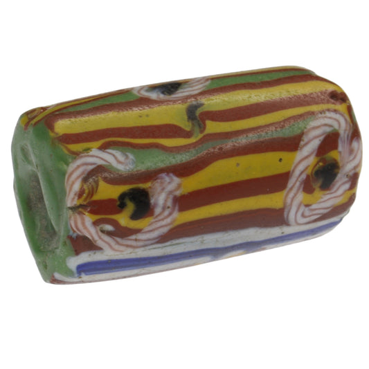 Beautiful Antique Fancy Venetian Lampwork Glass Trade Bead With Trail Design