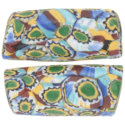 Rare Antique Millefiori Venetian Mosaic Beads - African Trade Beads