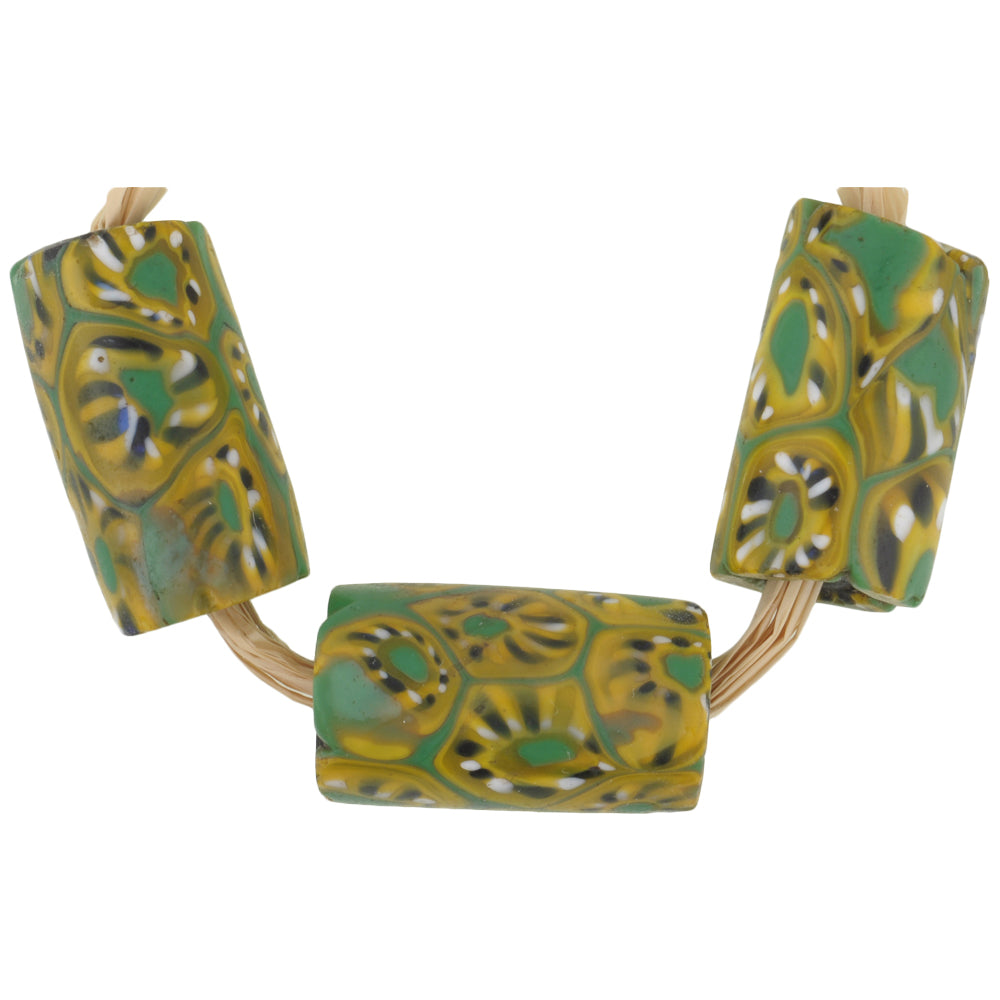 Rare Antique Venetian Millefiori Mosaic Trade Beads - African Glass Beads