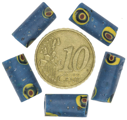 Antique Rare Venetian Millefiori Mosaic Glass Trade Beads, 1900S - alternate view