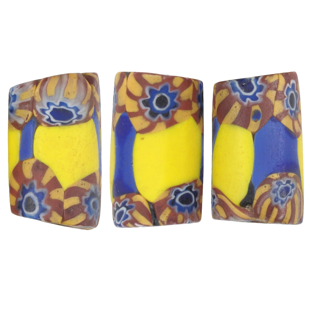 Rare Antique Venetian Millefiori Mosaic Beads - African Trade Beads