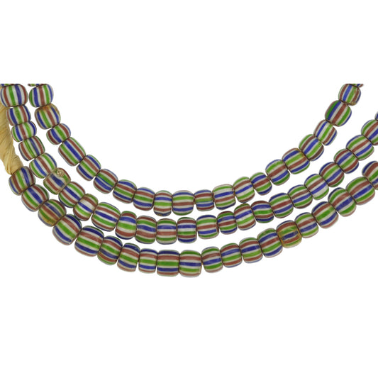 Round 4-Layer Striped Chevron Beads - Antique Venetian Strand