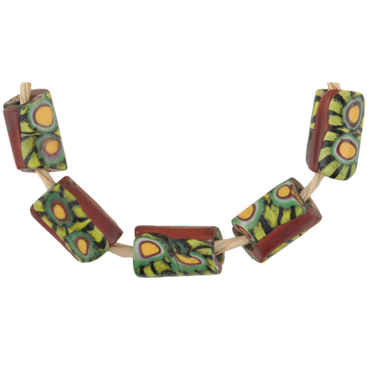 Antique Venetian Millefiori Mosaic Glass Trade Beads - African Collection