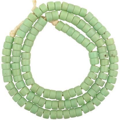 Vintage African Trade Beads - 7Mm Czech Bohemian Glass Tile Beads