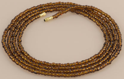 Screw Clasp Brown Handmade African Waist Beads – Body & Belly Jewelry - TribalGH
