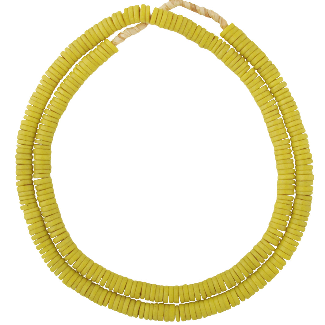 Vintage 8Mm Bohemian Czech Disk Glass Trade Beads Necklace