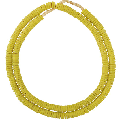 Vintage 8Mm Bohemian Czech Disk Glass Trade Beads Necklace