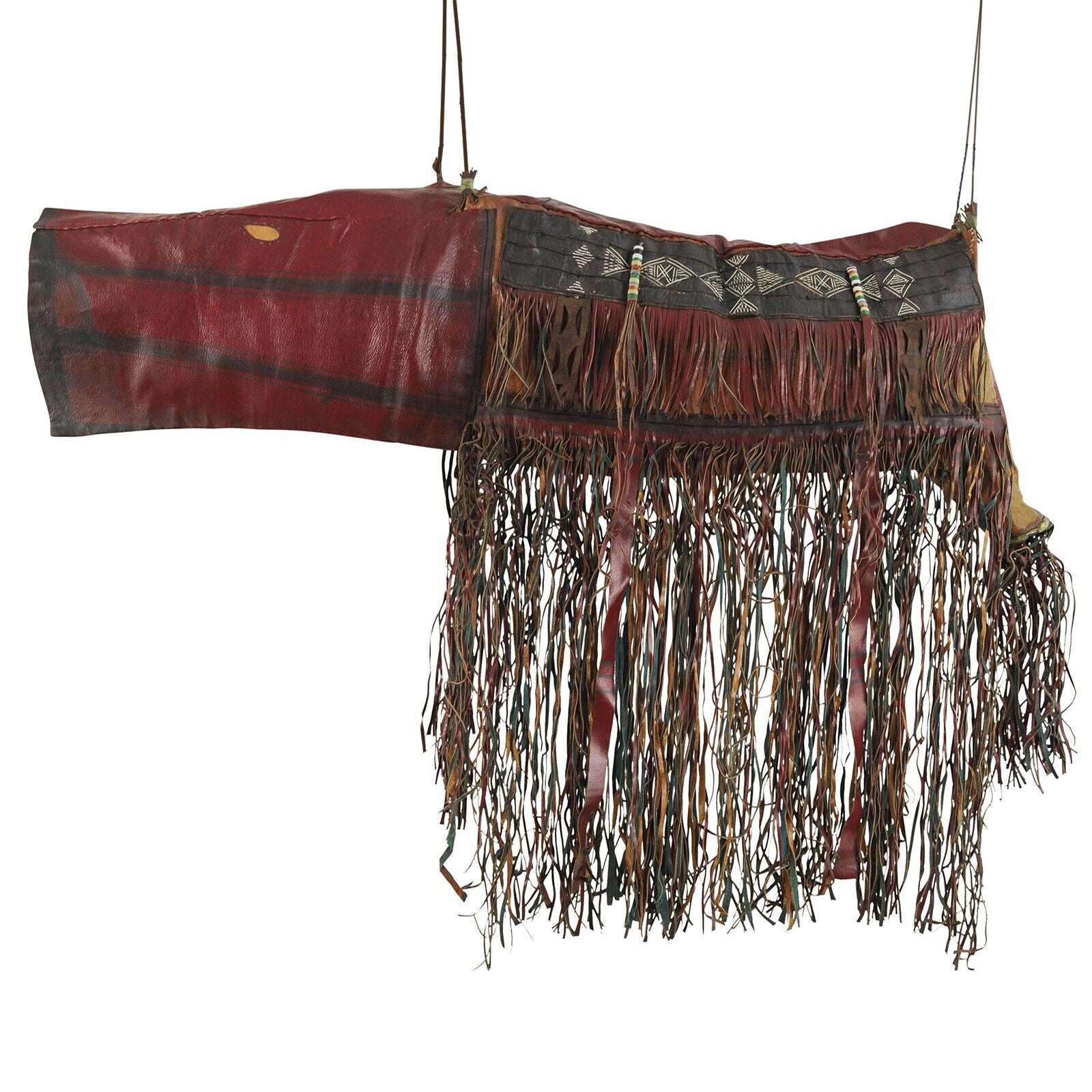 Authentic Old Tuareg Leather Camel Bag – Sahara Nomad Ethnic Art