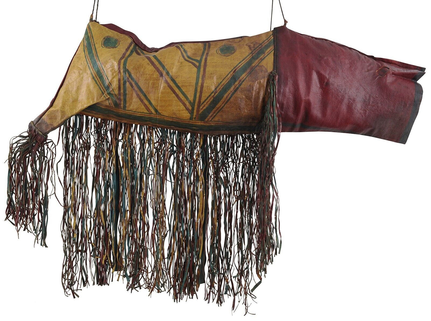Authentic Old Tuareg Leather Camel Bag – Sahara Nomad Ethnic Art