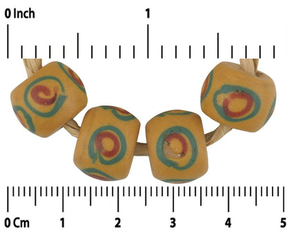 Antique Venetian Eye Fancy Lampwork Beads - African Trade - alternate view