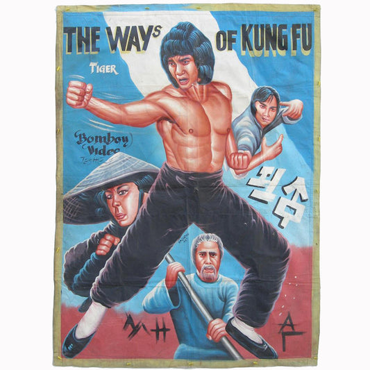 The Ways Of Kung Fu Movie Poster - Hand-Painted Ghana Art