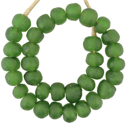 Beautiful X-Large Translucent Krobo Glass Beads - Ghana