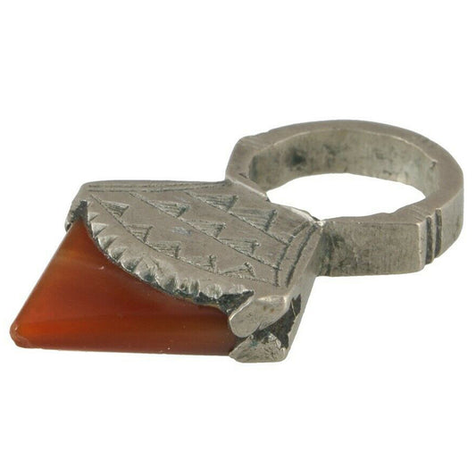 Tuareg In-Gall Silver Hair Ornament Pendant | TribalGH