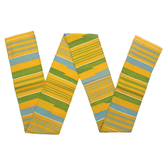 Handwoven Kente Scarf - Authentic Ghanaian Kente Stole