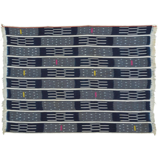 African Handwoven Cloth Textile Ivory Coast Baule Handmade Home Decoration Art