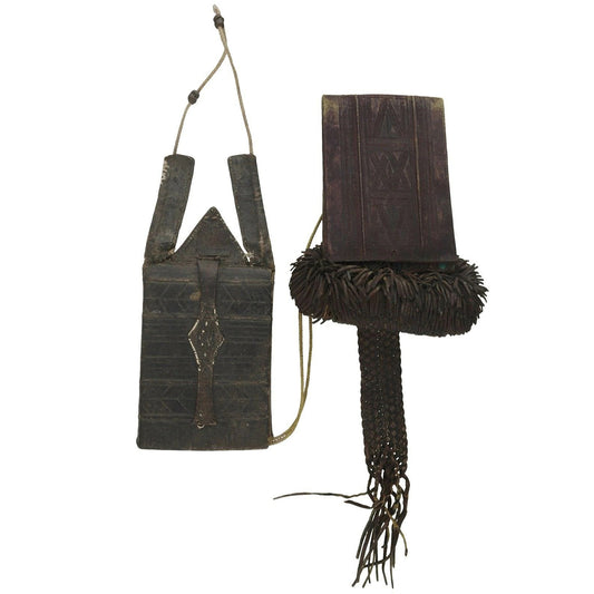 Old Leather Tuareg Purse Wallet African Sahara Niger Nigeria Mali Handmade Art