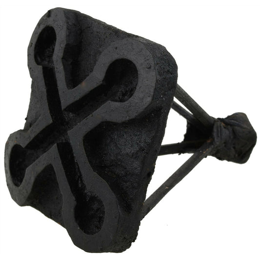 African Adinkra Symbol Stamping Block Ghana Ashanti Akan Cloth Textile Art Decor