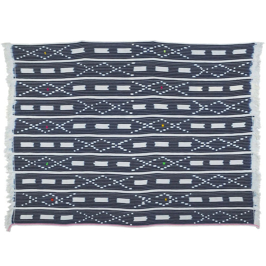 African Handwoven Cloth Ivory Coast Vintage Baule Art Textile Home Decoration