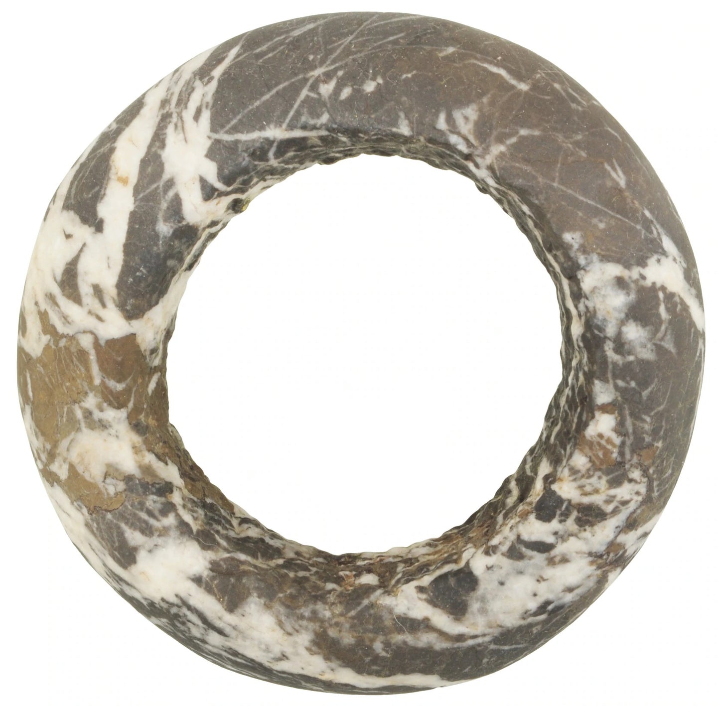 Antique West African Stone Granite Bracelet Armband Currency Mali Dogon Sahara - close-up