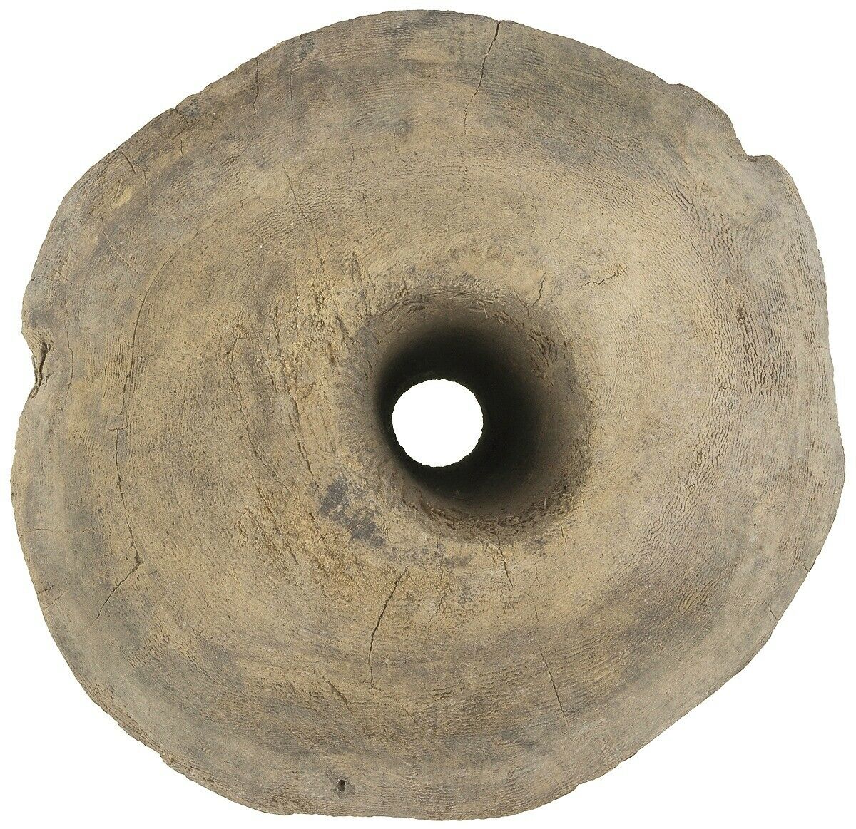 Tuareg Sahara Wooden Desert Water Well Pulley Authentic Niger Mali African Art - zoomed-in detail